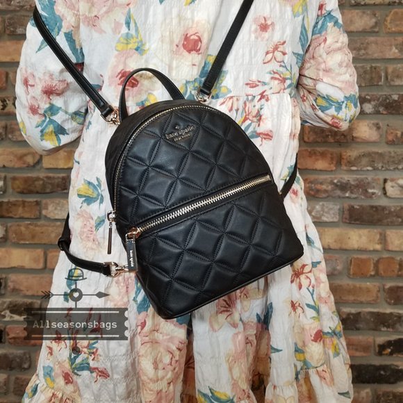 Kate Spade MINI NATALIA backpack Leather Black main image 10